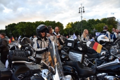 Bikers arrival at the Brandenburger Tor July 25th