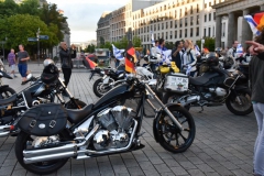 Bikers arrival at the Brandenburger Tor July 25th