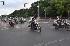 Bikers arrival at the Brandenburger Tor July 25th