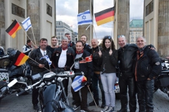 Bikers arrival at the Brandenburger Tor July 25th