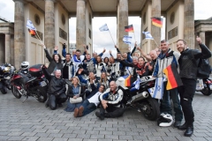 Bikers arrival at the Brandenburger Tor July 25th