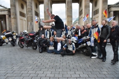 Bikers arrival at the Brandenburger Tor July 25th