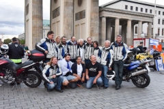 Bikers arrival at the Brandenburger Tor July 25th