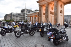 Bikers arrival at the Brandenburger Tor July 25th