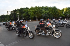 Bikers arrival at the Brandenburger Tor July 25th