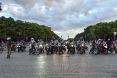 Bikers arrival at the Brandenburger Tor July 25th
